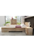 Łóżko drewniane bukowe ze skrzynią na pościel SPECTRUM Maxi & ST 120x200cm - Skandica
