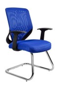 Krzesło biurowe Mobi Skid / niebieski - Unique