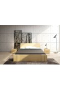 Łóżko drewniane sosnowe z szufladami Vestre Maxi & DR - Skandica