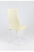Sk Design Ks001 Kremowe Krzesło Z Eko-Skóry, Kremowe Nogi