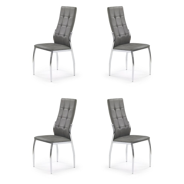 Cztery krzesła popielate - 0039