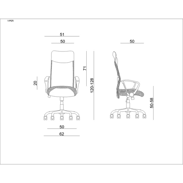 Fotel Viper czerwony - Unique