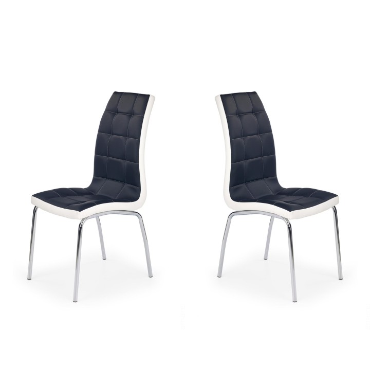 Dwa krzesła czarno - białe - 4786