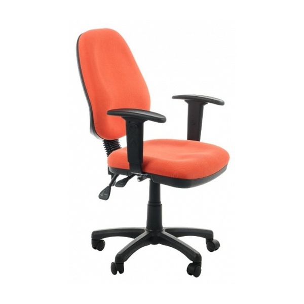 Fotel biurowy Zipper pomarańczowy - SitPlus