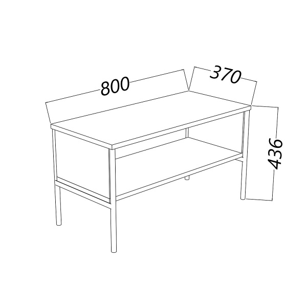 Elegancki granatowy stolik kawowy skandica polka na złotych nóżkach