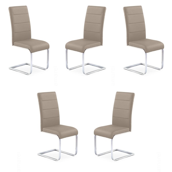 Pięć krzeseł cappucino - 1098