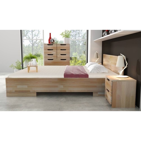 Łóżko drewniane bukowe SPECTRUM Maxi 90x200 - Skandica