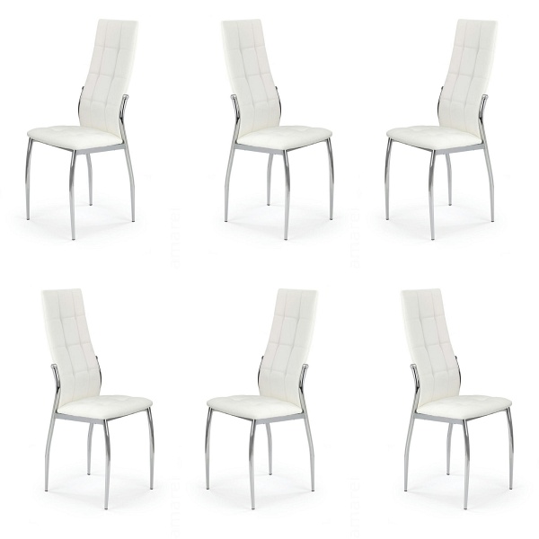 Sześć krzeseł białych - 0022
