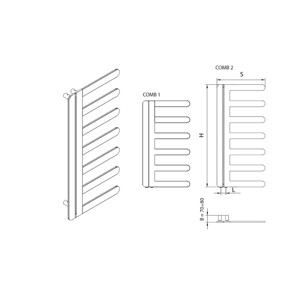 Grzejnik Comb Radeco