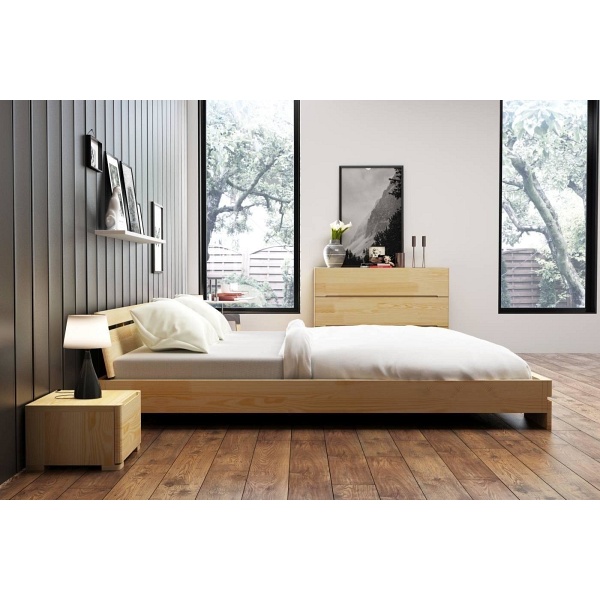 Łóżko drewniane sosnowe Sparta Niskie - Skandica