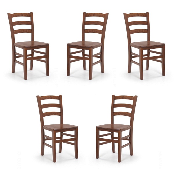Pięć krzeseł czereśnia antyczna - 7099