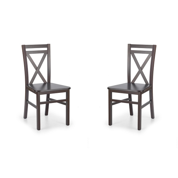 Dwa krzesła ciemny orzech - 8081