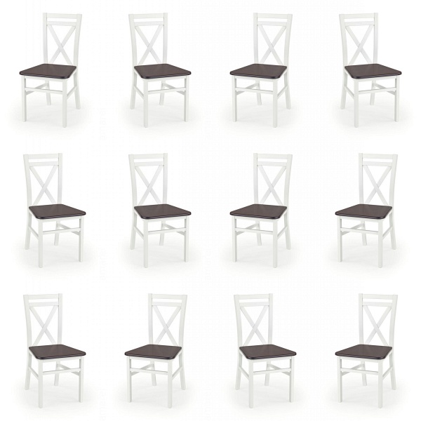 Dwanaście krzeseł białych olcha - 1258