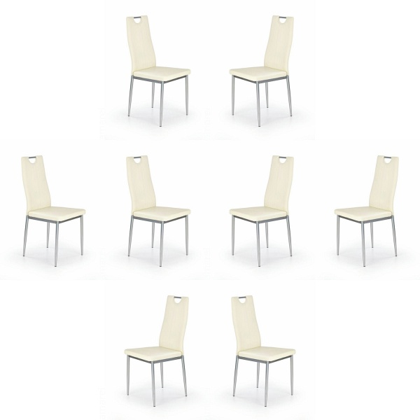 Osiem krzeseł kremowych - 1722