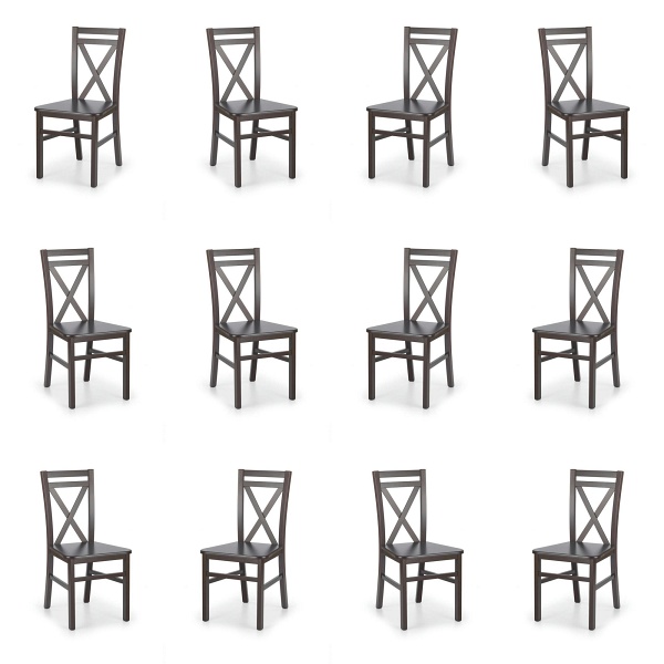 Dwanaście krzeseł ciemny orzech - 8081