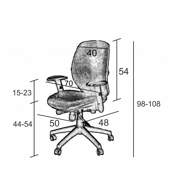 Fotel biurowy Spectrum czarny - SitPlus