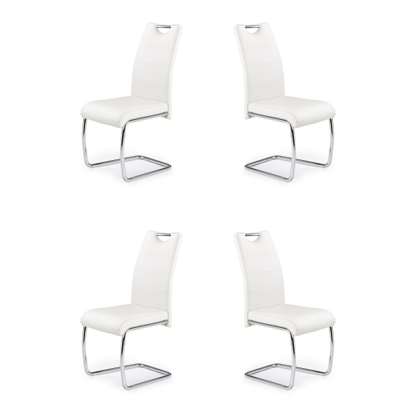 Cztery krzesła białe - 0114