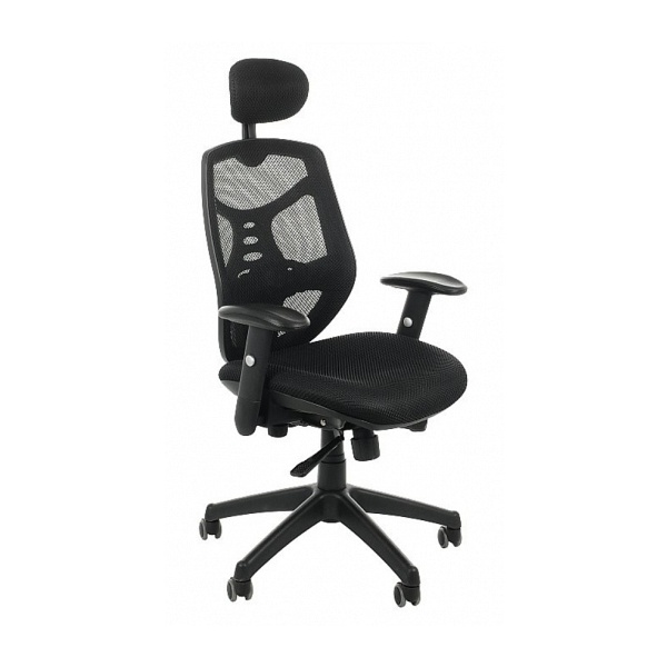 Fotel biurowy SPECTRUM HB NET czarny - SitPlus