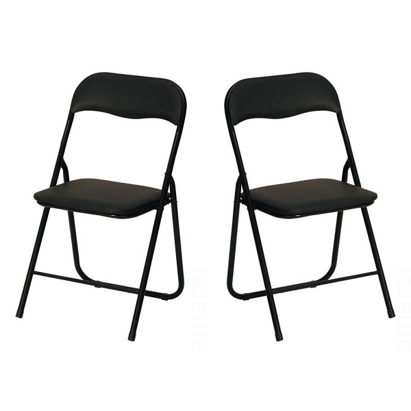 Dwa krzesła czarne - 7616
