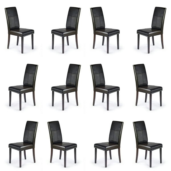 Dwanaście krzeseł wenge / ciemny - 7006