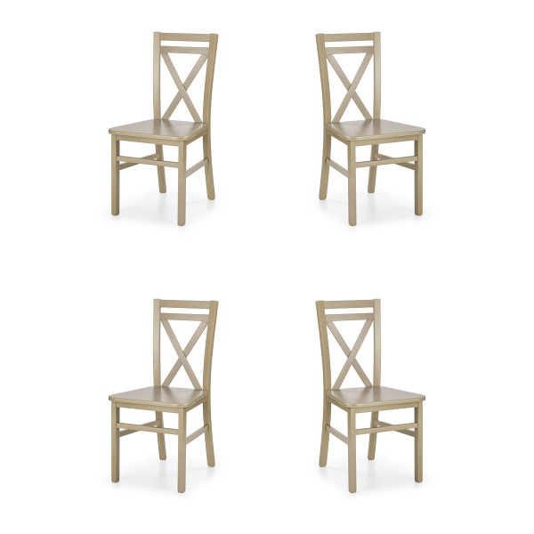 Cztery krzesła dąb sonoma - 8098