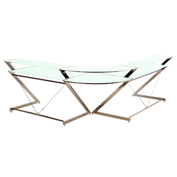 Biurko Z-Line - Chrom - Main Desk White - Unique