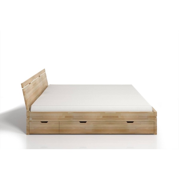 Łóżko drewniane bukowe z szufladami SPARTA Maxi & DR 120/200cm - Skandica