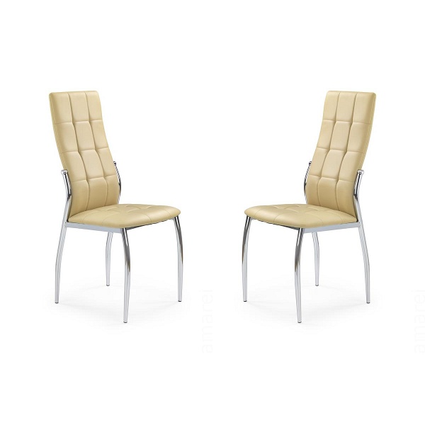 Dwa krzesła beżowe - 0046