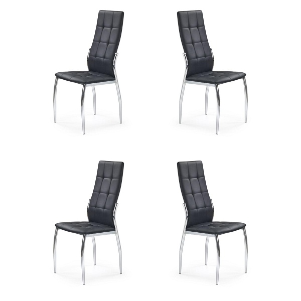 Cztery krzesła czarne - 0015