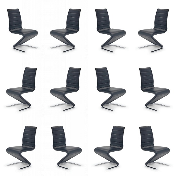 Dwanaście krzeseł czarnych - 7466