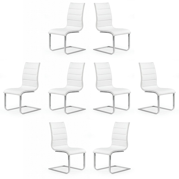 Osiem krzeseł białych ekoskóra - 2026