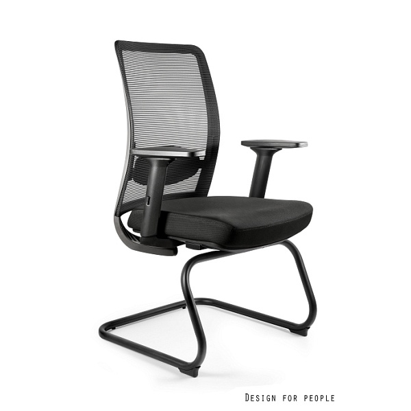 Fotel ANGGUN SKID czarny - Unique