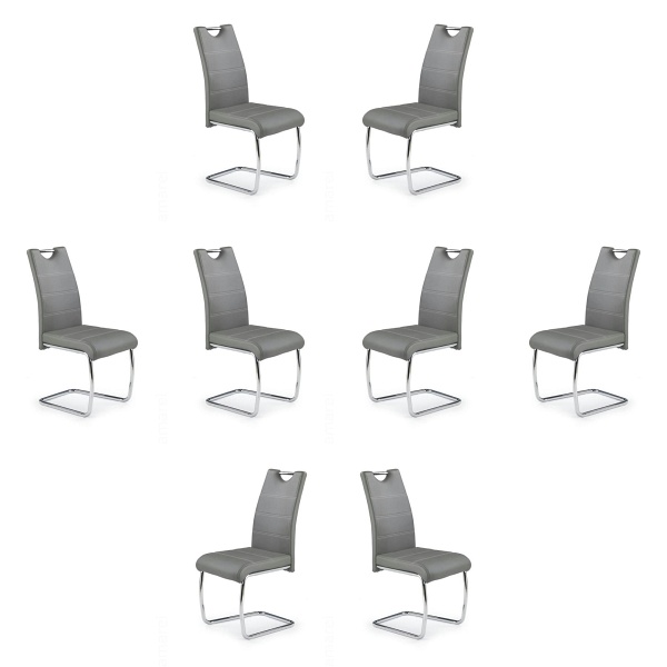 Osiem krzeseł popielatych - 0121