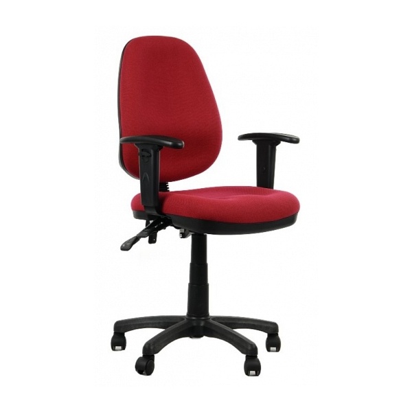 Fotel biurowy Zipper czerwony - SitPlus