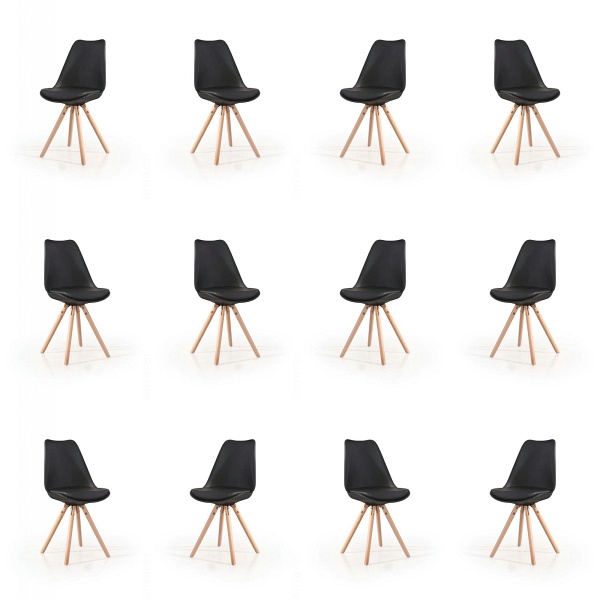 Dwanaście krzeseł czarnych - 8289