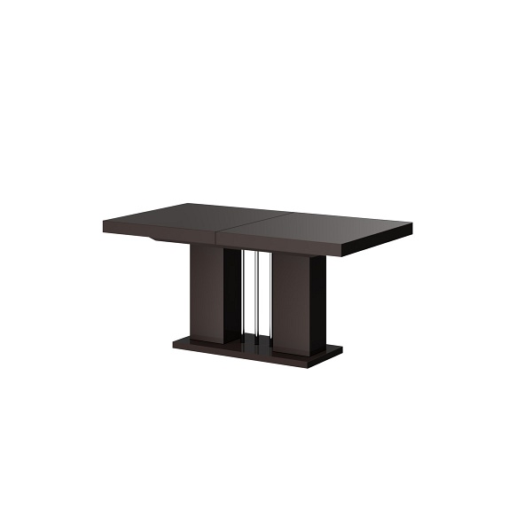 Stół Lorena blat/noga/podstawa: brąz połysk - Hubertus Meble