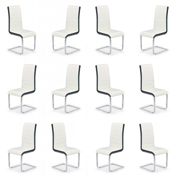 Dwanaście krzeseł biało-czarnych - 4541