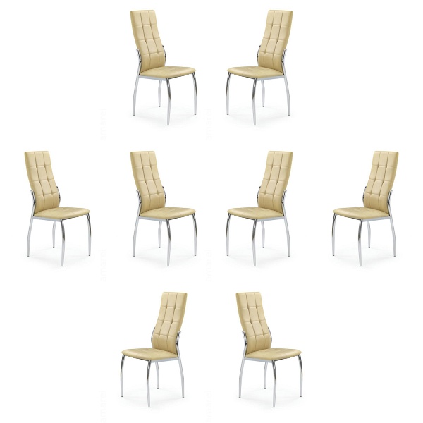 Osiem krzeseł beżowych - 0046