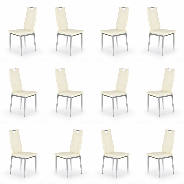 Dwanaście krzeseł kremowych - 1722