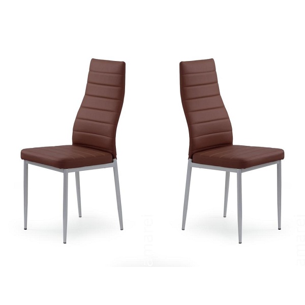 Dwa krzesła ciemno brązowe - 2021