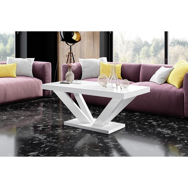 Ława Viva 2 mini biały połysk - Hubertus Meble