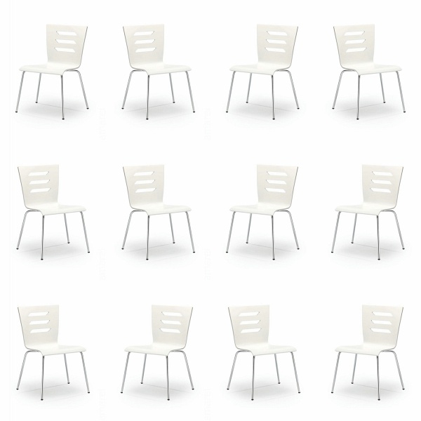 Dwanaście krzeseł białych - 6743