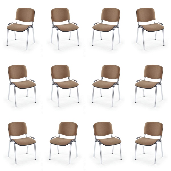 Dwanaście krzeseł chrom / beż - 0041