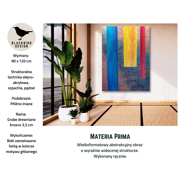 Materia Prima obraz 90x120 Blackbird Design
