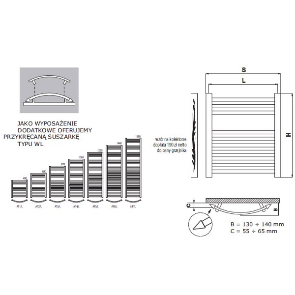 Grzejnik AT/L Radeco