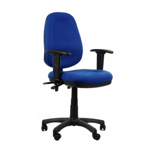 Fotel biurowy Zipper niebieski - SitPlus