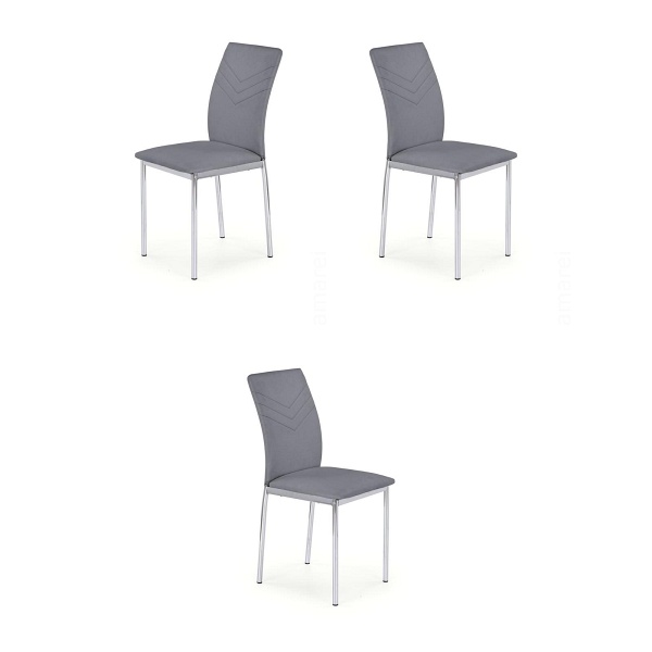 Trzy krzesła popielate - 2980