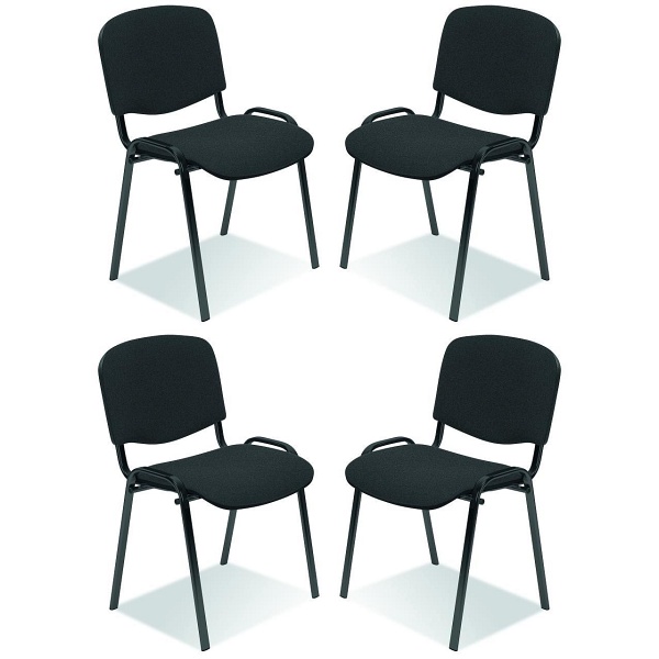 Cztery krzesła  ciemno szare - 0387