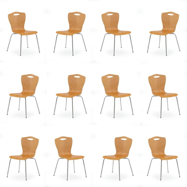 Dwanaście krzeseł olcha - 7594