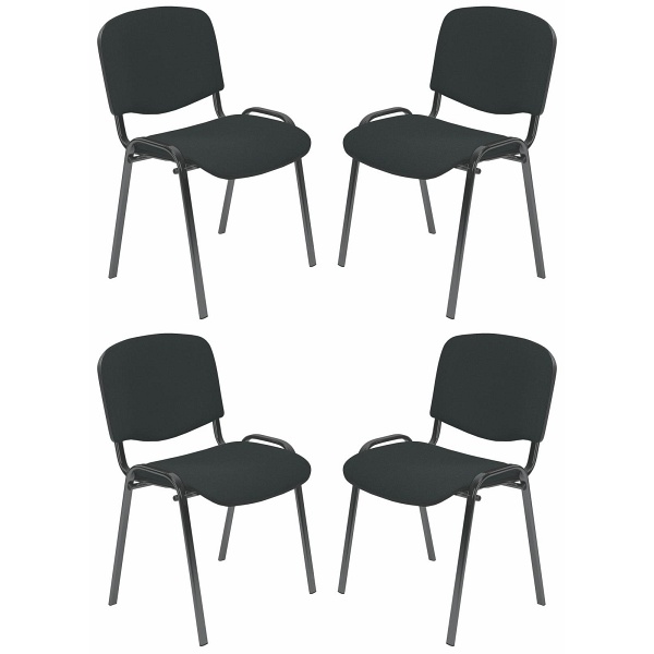 Cztery krzesła  czarne - 0110